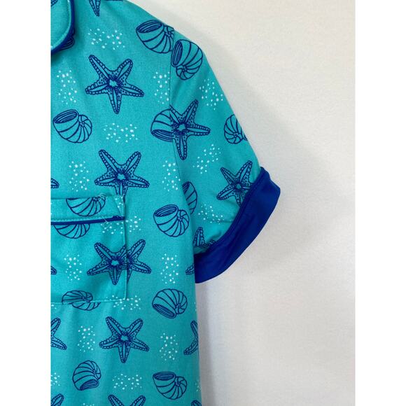 Muk Luk Sea Shell Shorts/Short Sleeve Top Pajama Combo . Size small - Picture 3 of 12